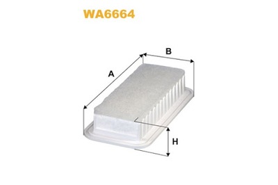 WIX WA6664 COMO MANN-FILTER C 2610 FILTRO AIRE FILTRON AP142/1  