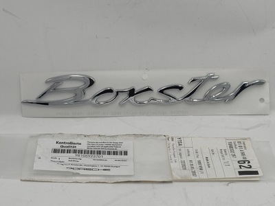 EMBLEMA INSIGNIA BOXSTER 98755923701 ORIGINAL  