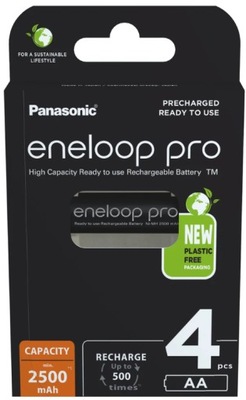 Akumulatorki Panasonic Eneloop R6 AA 2550mAh 4szt