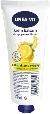 LINEA VIT Krem balsam do rąk cytrynowy 100ml