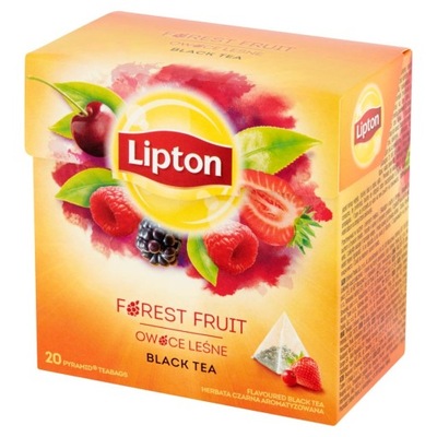 Herbata LIPTON piramidki owoce leśne 20 torebek
