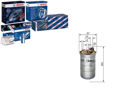 Фільтр пального vw a2 1,2 1,4 tdi bosch фото №1