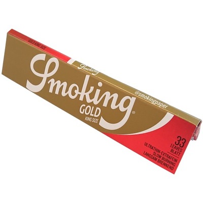 Bibułka Smoking King Size Gold Slim