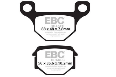 КОЛОДКИ ТОРМОЗНЫЕ EBC FA093 (КОМПЛЕКТ. NA 1 ДИСКИ ТОРМОЗНЫЕ)