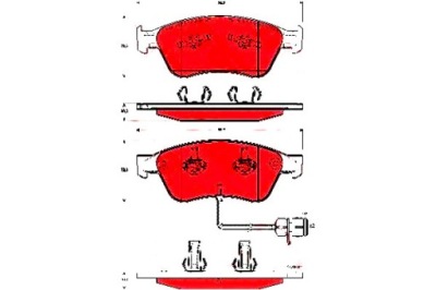 Trw тормозные колодки тормозные vw перед a8 phaeton 02- с czu фото №1