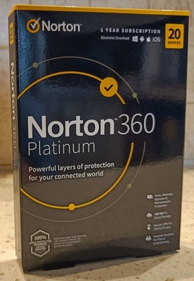 Norton 360 Platinum 20 st. / 12 miesięcy BOX PL