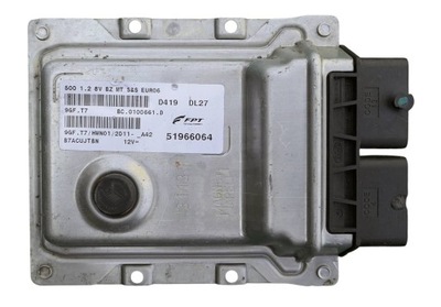 Блок управления / модуль ecu fiat 500 bc0100661d 51966064 9gf.t7 программирование фото №1