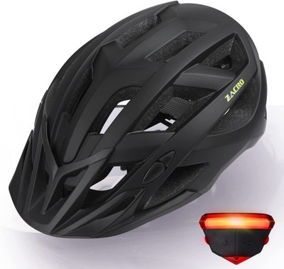 KASK ROWEROWY CZARNY ZACRO r. UNIWERSALNY