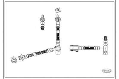 Corteco шланг гальмівний nissan primera 1.8 p12 фото №1