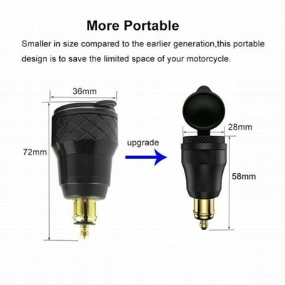 PARA LADOWARKI USB PD BMW DUCATI TRIUMPH QC3.0  