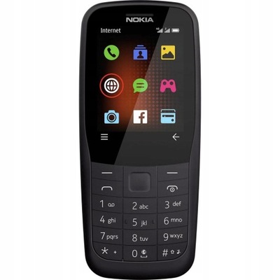 Telefon komórkowy Dual-SIM Nokia 220 4G LTE czarny