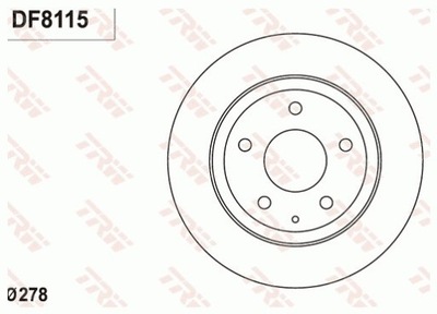 2X ДИСК ГАЛЬМІВНИЙ MAZDA ЗАД 6 2,0-2,5 12- DF8115