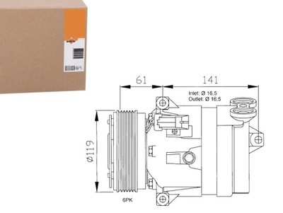 Nrf 32021 компрессор, кондиционер фото №1
