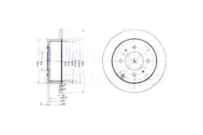 Delphi bg4010 диск тормозная фото №1