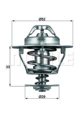 MAHLE ORIGINAL TX 77 88D ТЕРМОСТАТ, ŻRODEK CHŁODZĄ