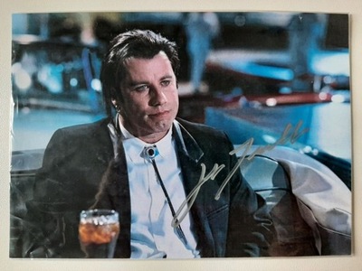 Autograf John Travolta Pulp Fiction Grease