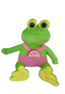 Maskotka Pluszowa ŻABA z GŁOSEM DŹWIĘK 40 cm Plusz