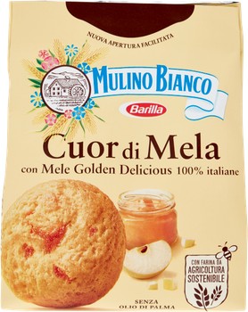 Ciastka Włoskie MULINO BIANCO CUOR DI MELA Kruche z jabłkami 300g