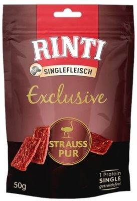 Rinti | Snack Pur | Singlefleisch Exclusive Struś