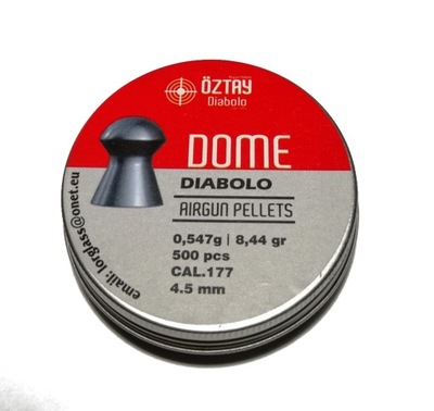 Śrut diabolo Oztay Dome 4,5 mm 500 szt. półokrągły, grzybek