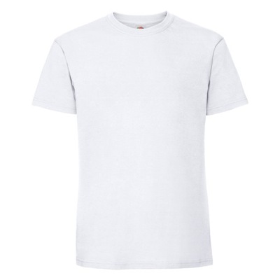 FRUIT OF T-SHIRT KOSZULKA MĘSKA RINGSPUN WHITE L