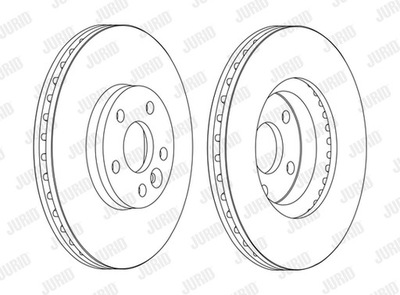 DISCOS DE FRENADO PARTE DELANTERA JURID 562628JC-1 562628JC1  