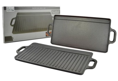 PŁYTA GRILLOWA ŻELIWNA GRILL RUSZT OGNISKO ŻELIWO PATELNIA 51*24 cm