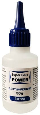 DUŻY 50g Cyjanoakrylowy Super Glue KLEJ ŚREDNI CA