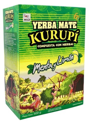 Yerba Mate mięta cytryna 500g. KURUPI menta limon