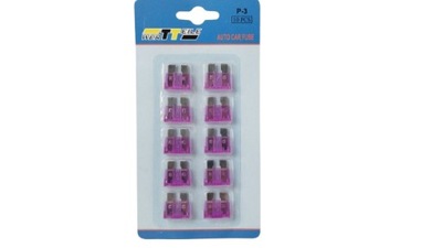 Запобіжник płytkowy 3a 10szt. фото №1