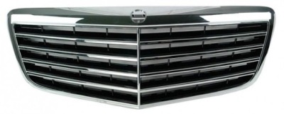 Mercedes e klasa w211 06- решётка радиатора бампера хром фото №1