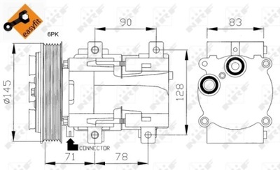 COMPRESOR ACONDICIONAMIENTO EASY FIT 32085  