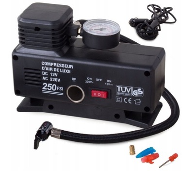 COMPRESOR AUTO POTENTE 230/12V 250 PSI  