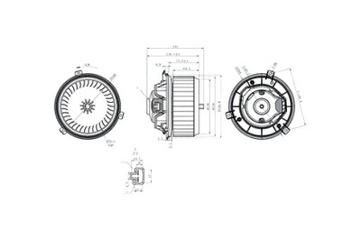 MAGNETI MARELLI ELEKTROWENTYLATOR NAGRZEWINICY TRAX