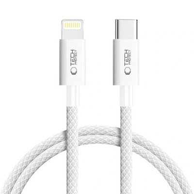 KABEL TECH-PROTECT ULTRABOOST LITE USB-C LIGHTNING 100CM 3A SZARY