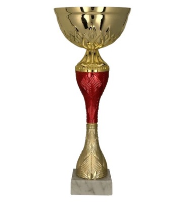 Puchar metalowy złoto-czerwony