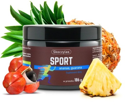 SPORT ananas, guarana L-Arginina Żeń-szeń 186g Skoczylas