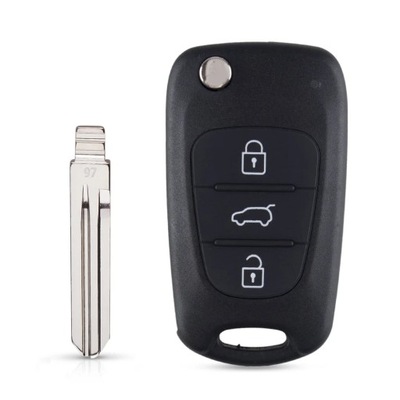 Y23078 flip remote key case shell for kia k2 k5 soul sorento rio picanto ce фото №1