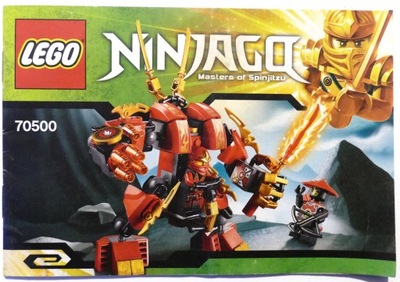 LEGO INSTRUKCJA NINJAGO 70500 OGNISTY ROBOT KAIA