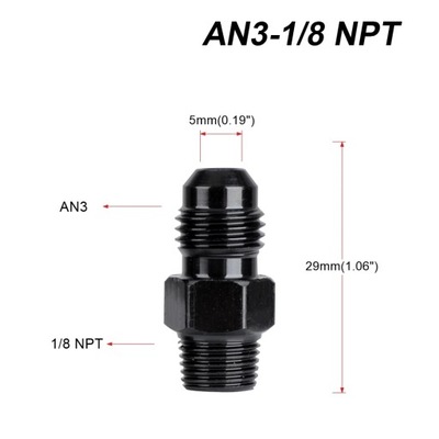 CAR TRAIGHT АДАПТЕР AN TO NPT FITTING AN4 AN6 AN8 AN10 AN12 STRAIGHT~12653