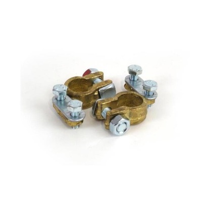 Клеми 2x клема do акумулятор do 600amp mosiężna фото №1