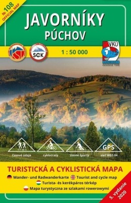 Jaworniki - Puchov 108 mapa VKU Harmanec Słowacja