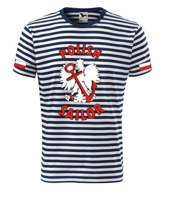 KOSZULKI KOSZULKA MARYNARSKA T-SHIRT POLISH SAILOR HIT KOSZULKI W PASKI