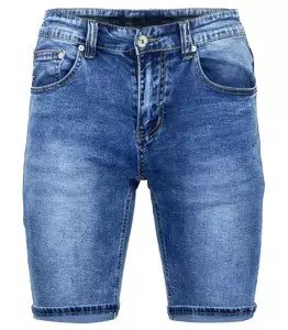 Męskie spodenki szorty jeansowe przetarcia 38