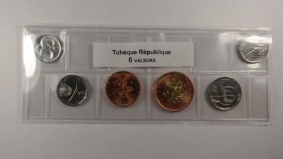 Czechy zestaw 50 halerzy - 50 koron UNC