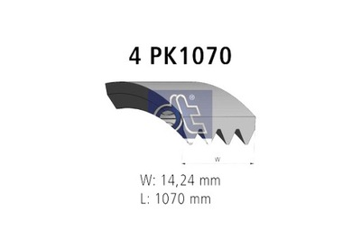 DT SPARE PARTS CORREA DE CUÑA IVECO EUROSTAR EUROTECH MP EUROTRAKKER  