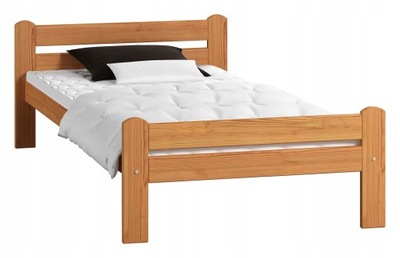 Łóżko drewniane sosnowe DORO 90x200cm olcha MDR