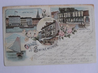 Świnoujście Swinemuende hotel restauracja 1897 lit