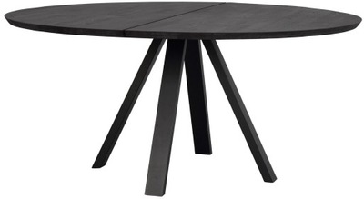 Stół Carradale Ø150 cm dębowy czarny