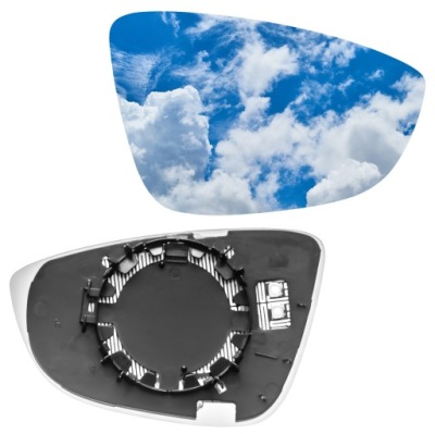 Вкладыш зеркало правый с подогревом passat b7 cc 2008-2014 фото №1